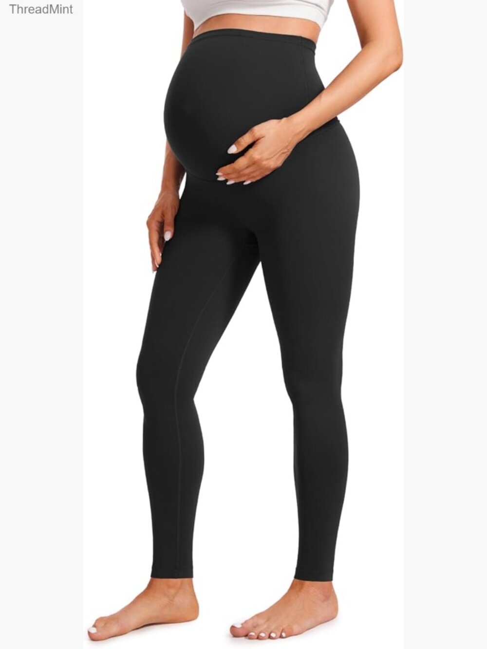 Extra Long Maternity Leggings 30'' Over Belly Yoga Lounge Pants